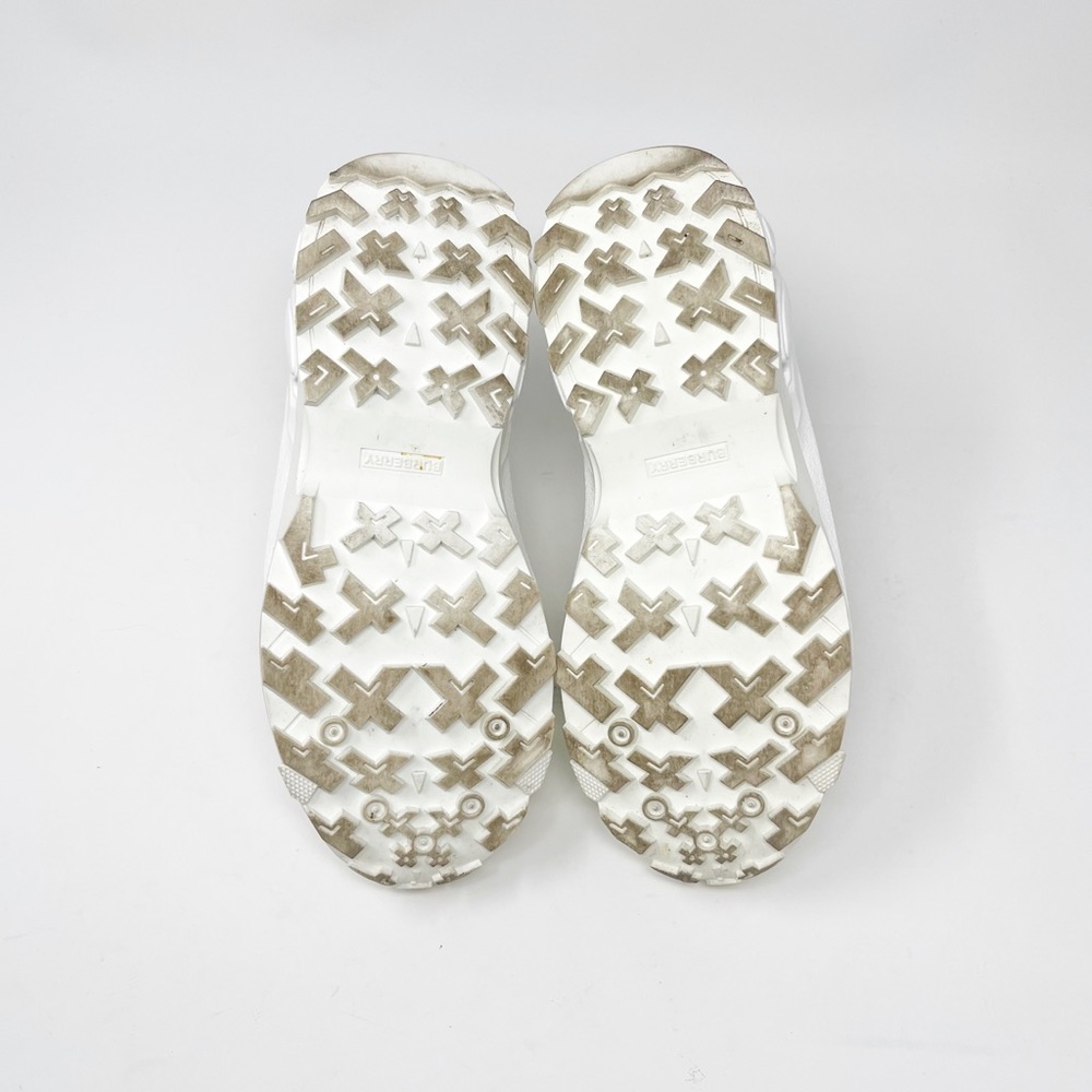 Burberry Arthur White Mesh Low Top Sneakers Chunky Shoes Made In Italy Size 37 - Picture 12 of 15